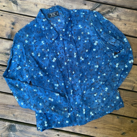 Terra Nostra Blue Blouse - Picture 1 of 7
